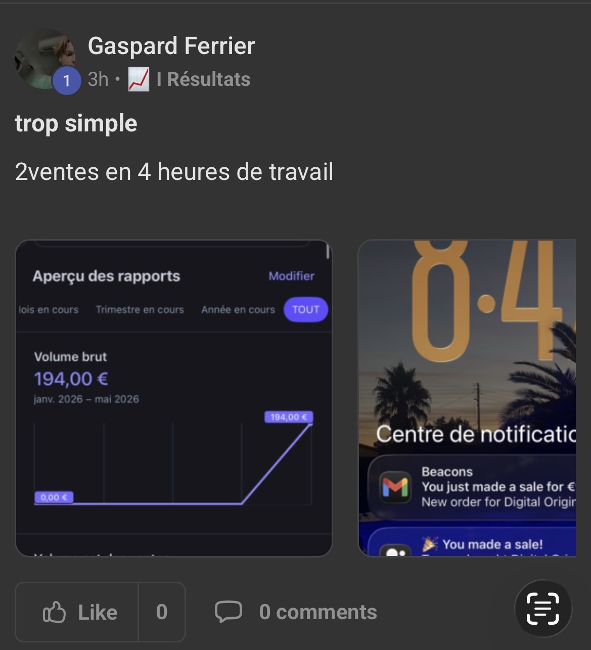 Résultat client 7